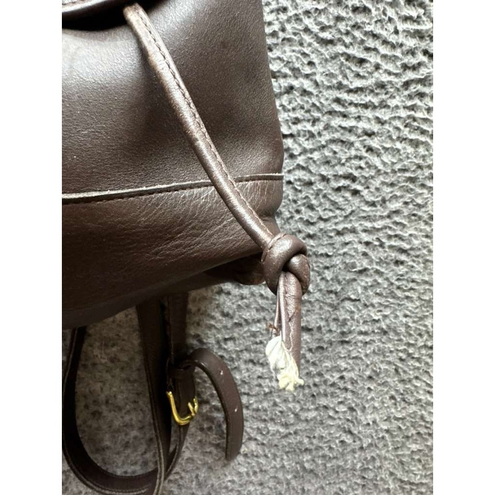 Vintage Coach K3H-9791 Women's Leather Turn-Lock‎ Daypack Backpack Dark Brown - Picture 7 of 11